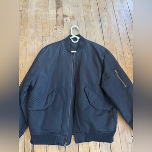 Classic Men’s Black Bomber Jacket